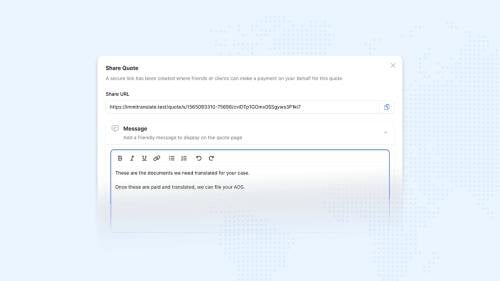 New Feature: Sharing Translation Quotes via ImmiTranslate