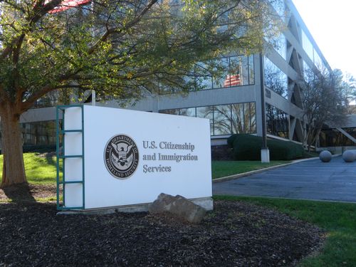 Headquarters of the United States Citizenship and Immigration Services agency, located in Camp Springs, Maryland.